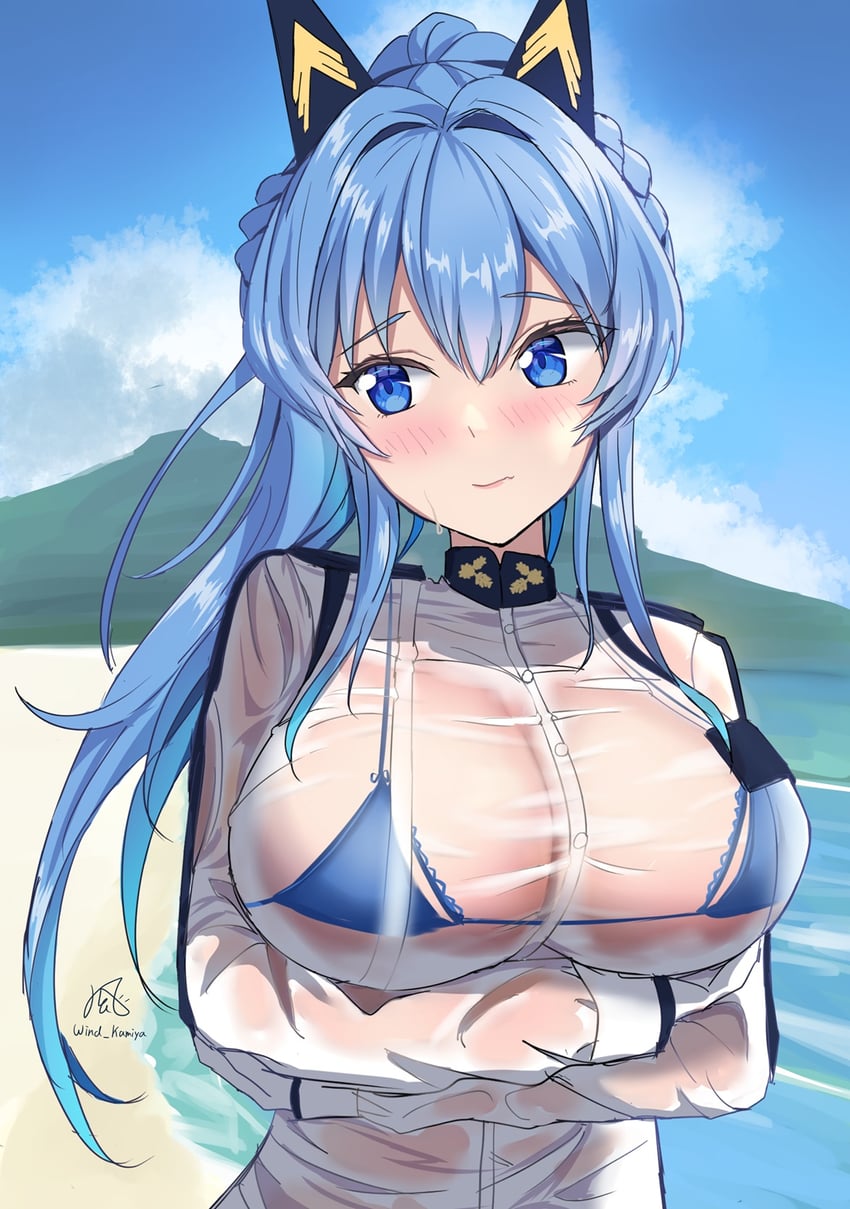 helm (goddess of victory: nikke) drawn by kazushi_shinya