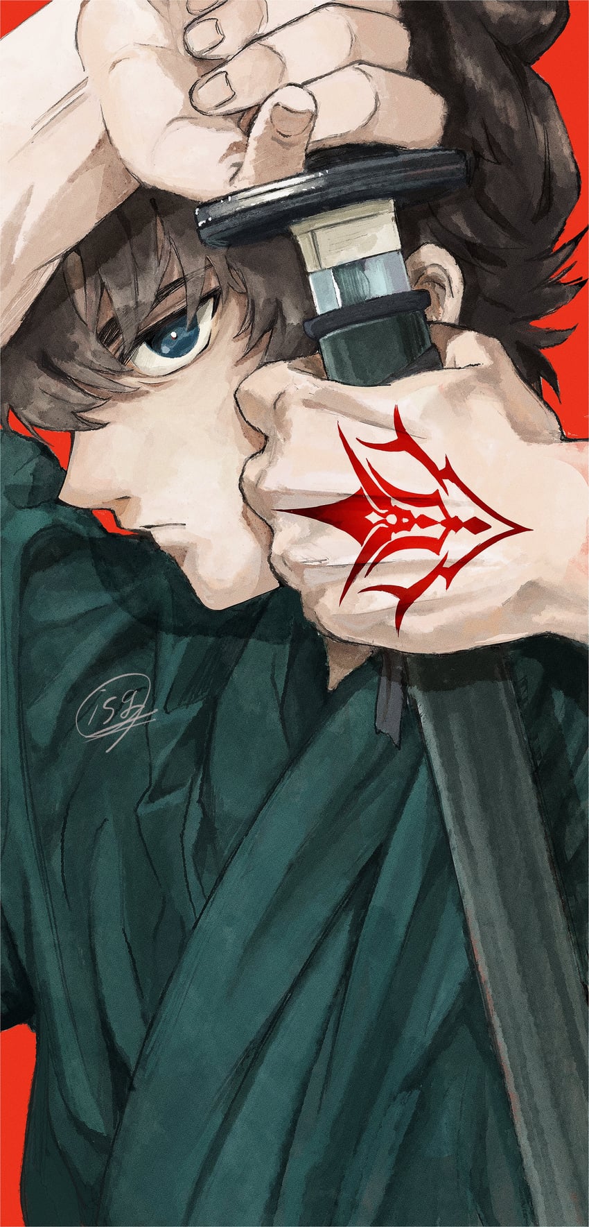miyamoto iori (fate and 1 more) drawn by koimo_isg
