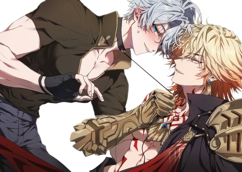 phainon and mydei (honkai and 1 more) drawn by bboo_hoyo