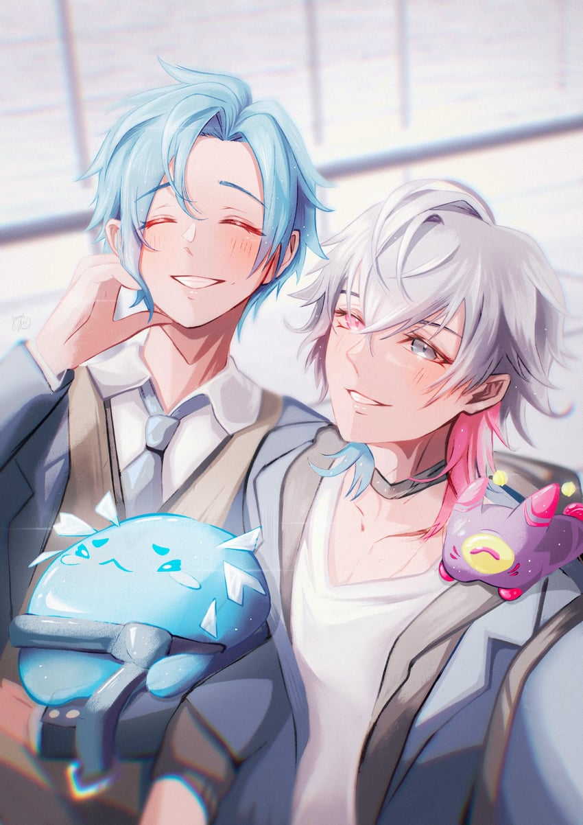 gavis bettel, regis altare, phantom, and altventurer (holostars and 1 more) drawn by mei_(hiimeiree)