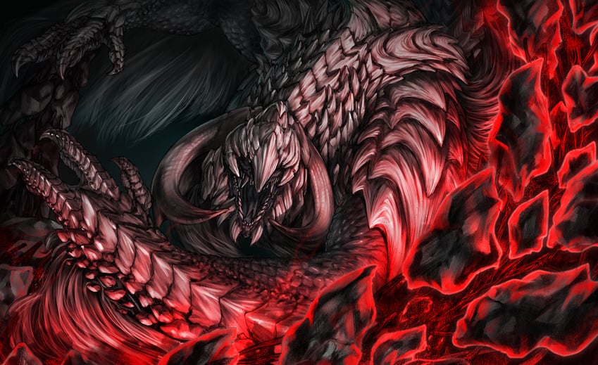 arkveld (monster hunter and 1 more) drawn by hold111
