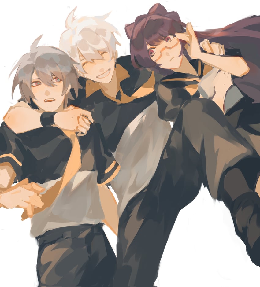 kevin kaslana, su, and mei (honkai and 1 more) drawn by gimn