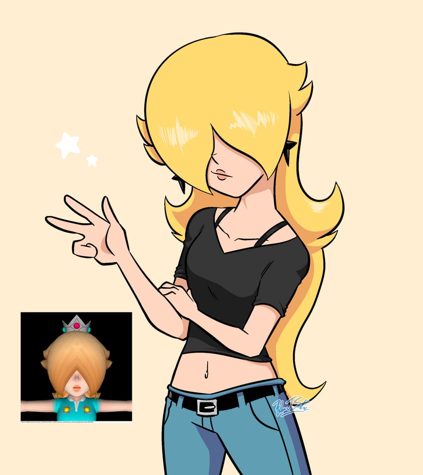 rosalina (mario and 3 more) drawn by brandon_santiago