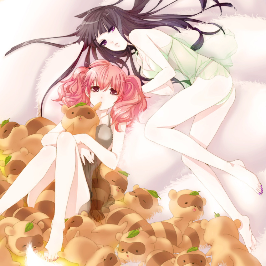 shirakiin ririchiyo, roromiya karuta, and watanuki banri (inu x boku ss) drawn by kashi_(viftiore)
