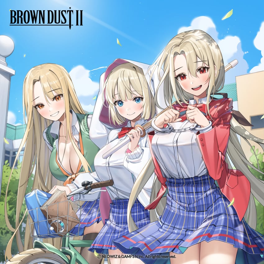justia, samay, and emma (brown dust and 1 more) drawn by piyo_(piyo8415)
