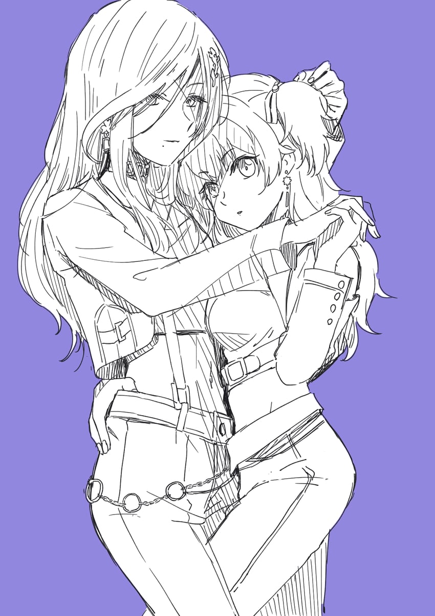 momoi airi and hinomori shizuku (project sekai) drawn by codeyamada