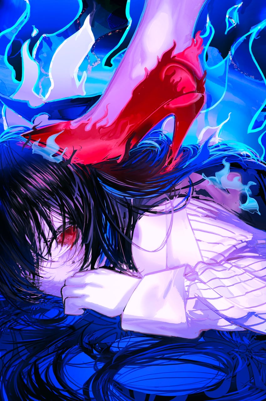 nerissa ravencroft and elizabeth rose bloodflame (hololive and 1 more) drawn by pungson_mori