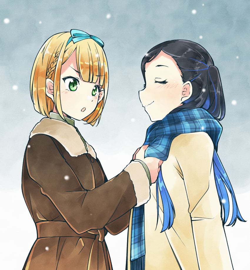 saito nicole and nishiura sora (22/7) drawn by trefle_r
