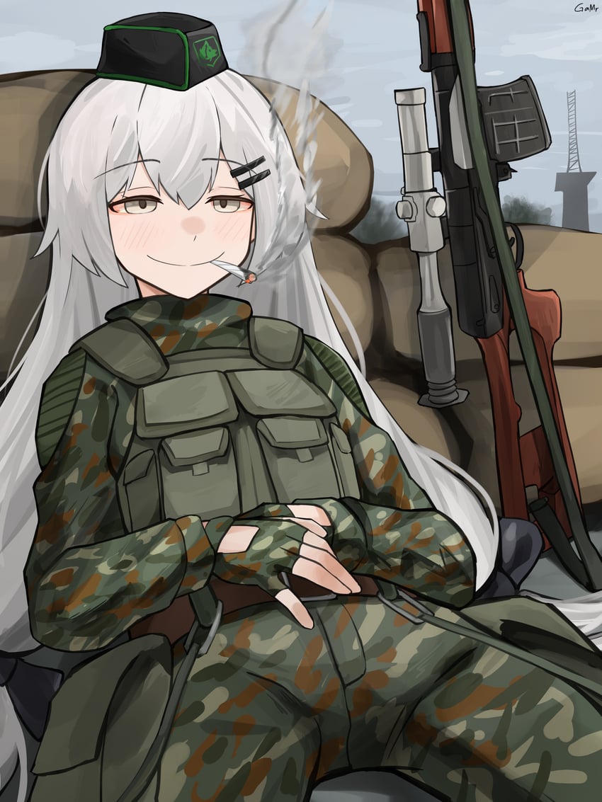 svd (girls' frontline and 1 more) drawn by gamryous