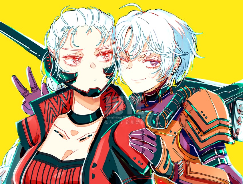 valkyrie and loba (apex legends) drawn by xiaoye_ju_er