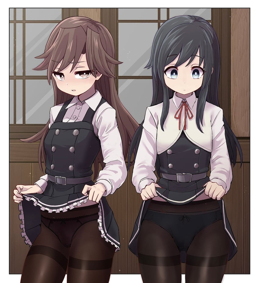 asashio, asashio kai ni, arashio, and arashio kai ni (kantai collection) drawn by unagiman