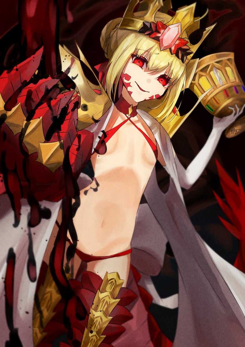nero claudius and queen draco (fate and 2 more) drawn by izanaware_game