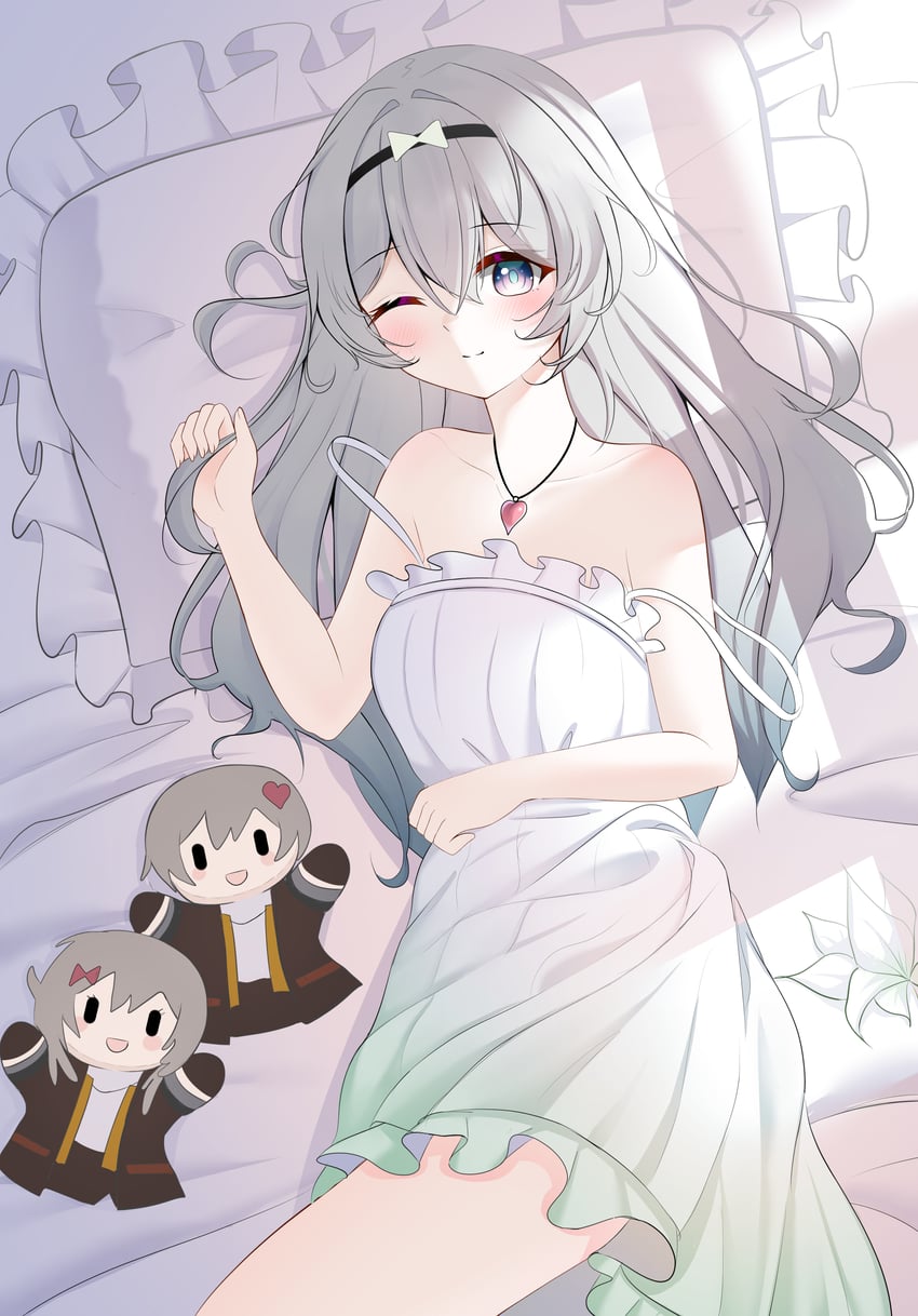trailblazer, firefly, stelle, and caelus (honkai and 1 more) drawn by knosdeba