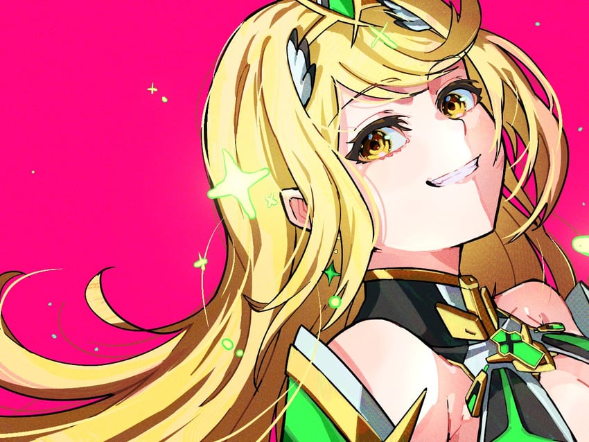 mythra (xenoblade chronicles and 1 more) drawn by milo_monzon