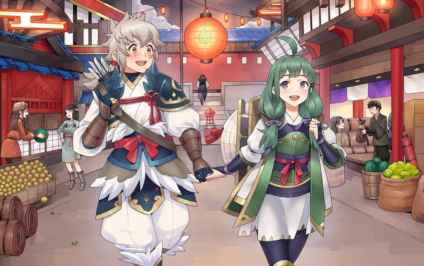 midori and kiragi (fire emblem and 1 more) drawn by igni_tion