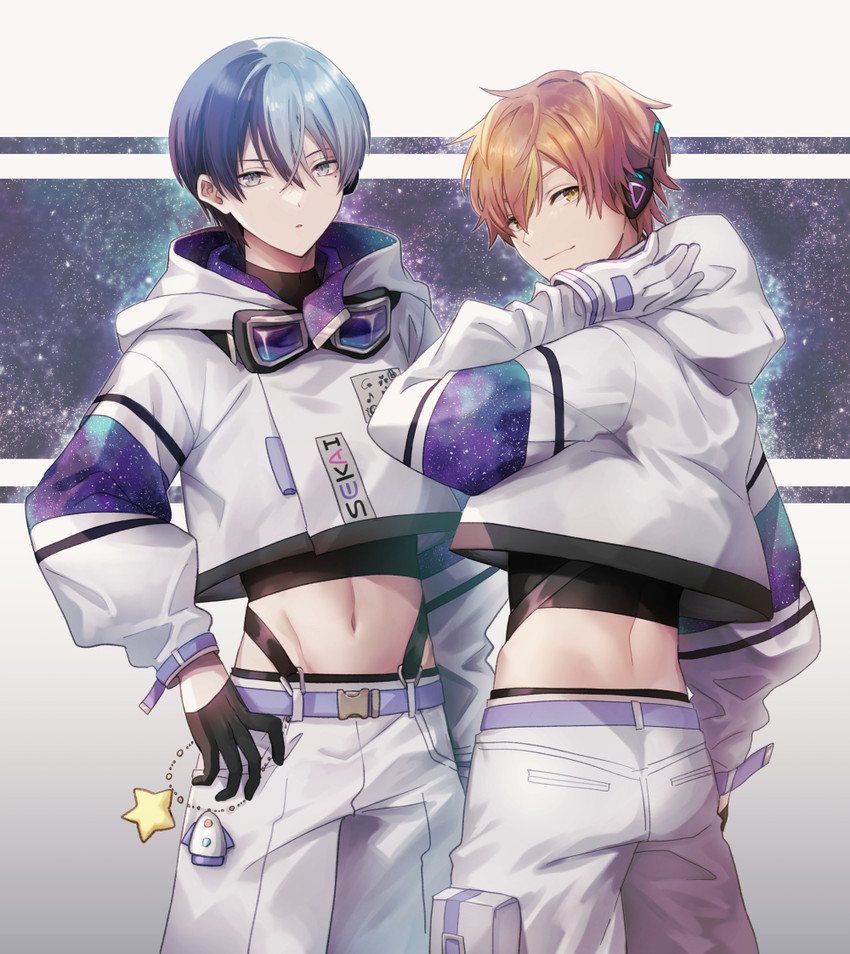 shinonome akito and aoyagi touya (project sekai) drawn by offtoon12
