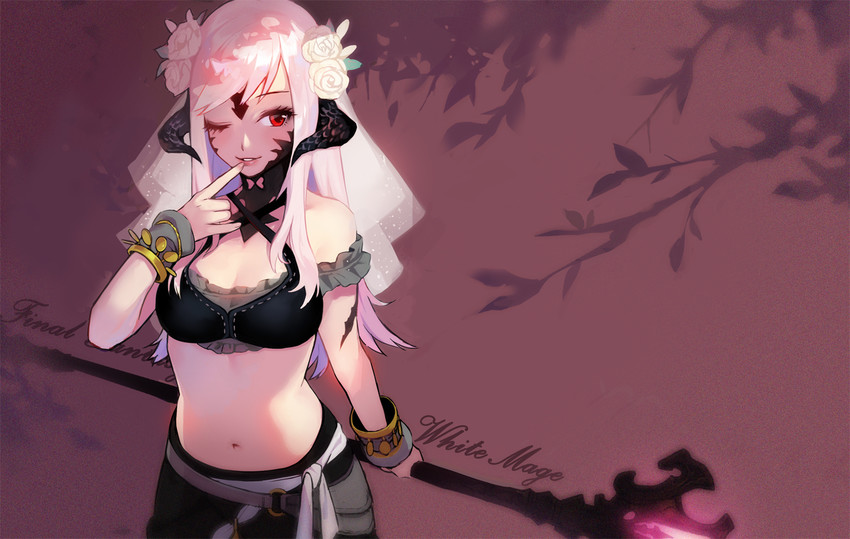 warrior of light and white mage (final fantasy and 1 more) drawn by lino_chang
