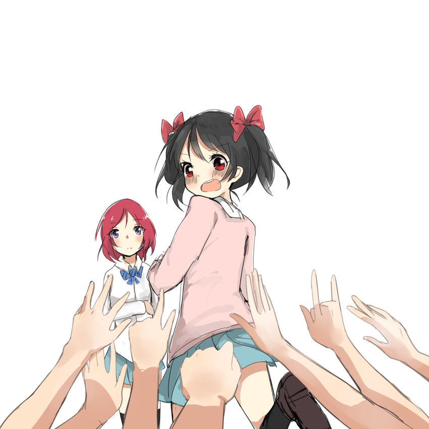 nishikino maki and yazawa nico (love live! and 1 more) drawn by ai635623656