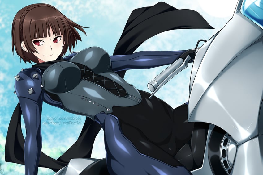niijima makoto, queen, and joanna (persona and 1 more) drawn by lindaroze