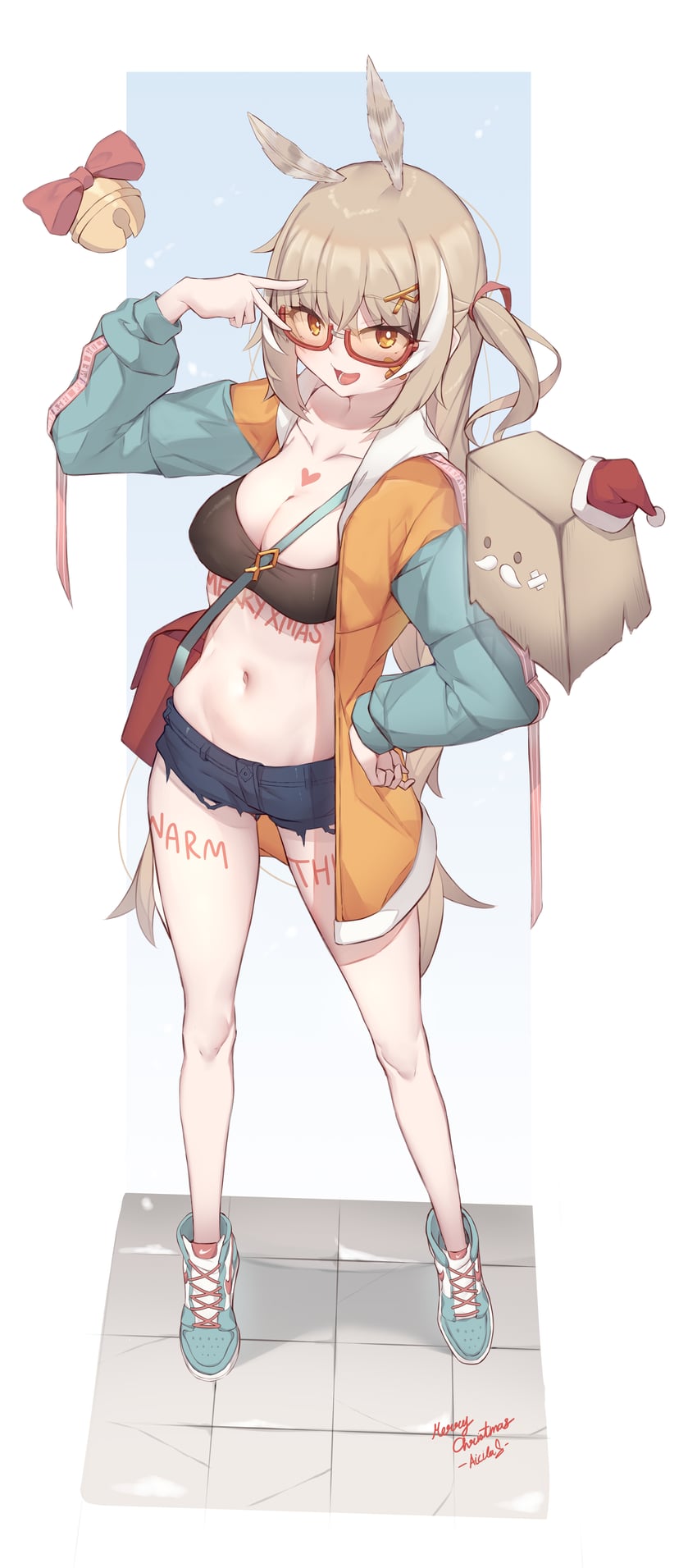 nanashi mumei and friend (hololive and 1 more) drawn by solavit401