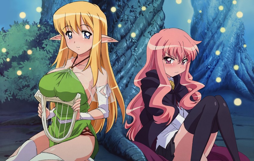louise francoise le blanc de la valliere and tiffania westwood (zero no tsukaima)
