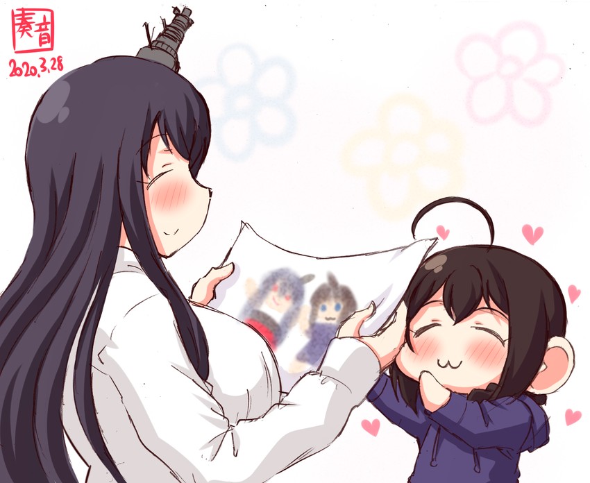 shigure and fusou (kantai collection) drawn by kanon_(kurogane_knights)