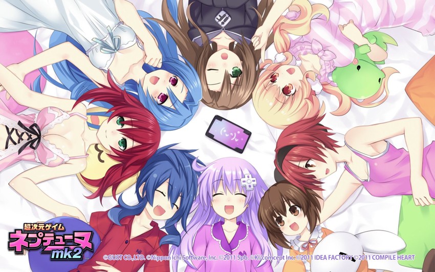 nepgear, if, compa, nippon ichi, 5pb, and 3 more (neptune and 2 more) drawn by tsunako