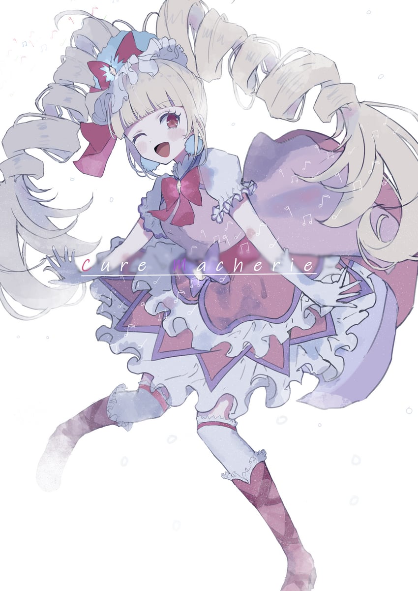 aisaki emiru and cure macherie (precure and 1 more) drawn by amino_(li0a4)