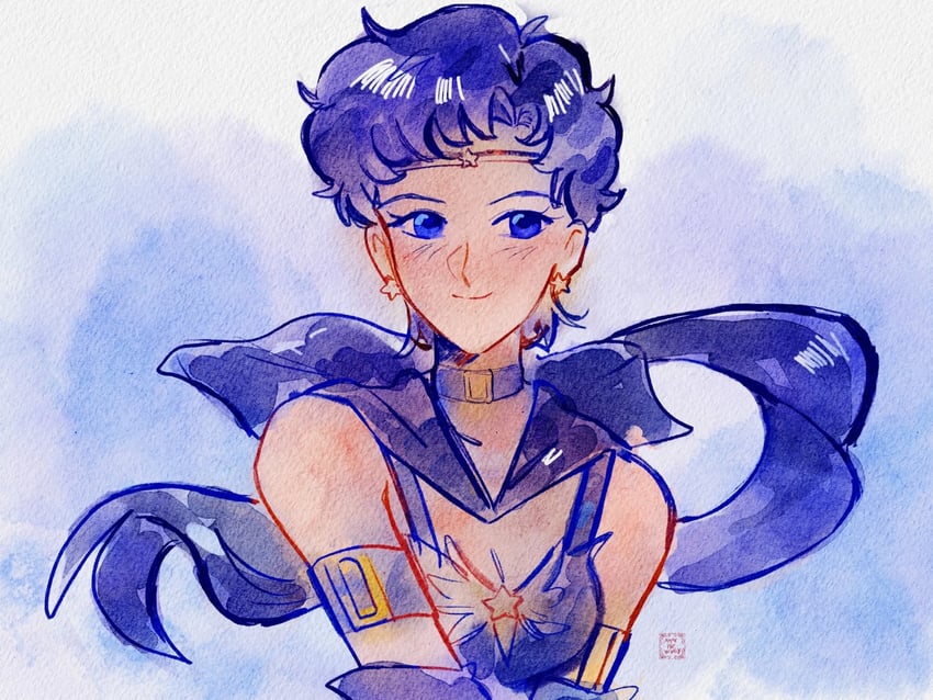 seiya kou and sailor star fighter (bishoujo senshi sailor moon and 1 more) drawn by applepiewinry