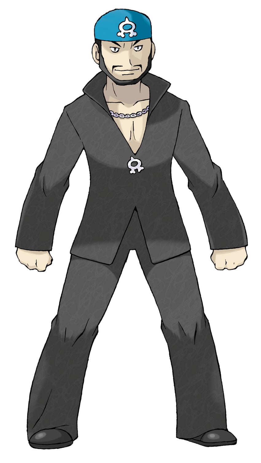 archie (pokemon and 1 more) drawn by sugimori_ken