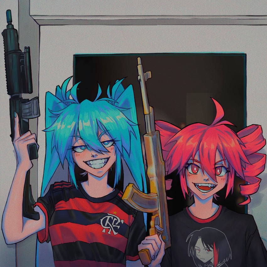 hatsune miku, kasane teto, and sasha (vocaloid and 3 more) drawn by sainttufa