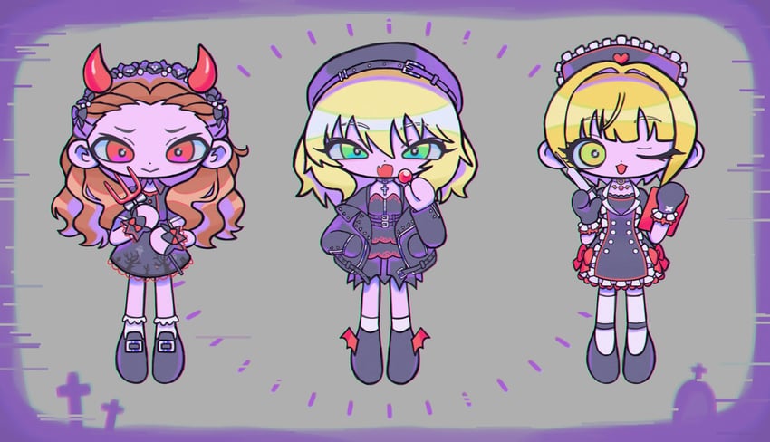 sakurai momoka, miyamoto frederica, and seki hiromi (idolmaster and 1 more) drawn by yurui_(yurui891000)