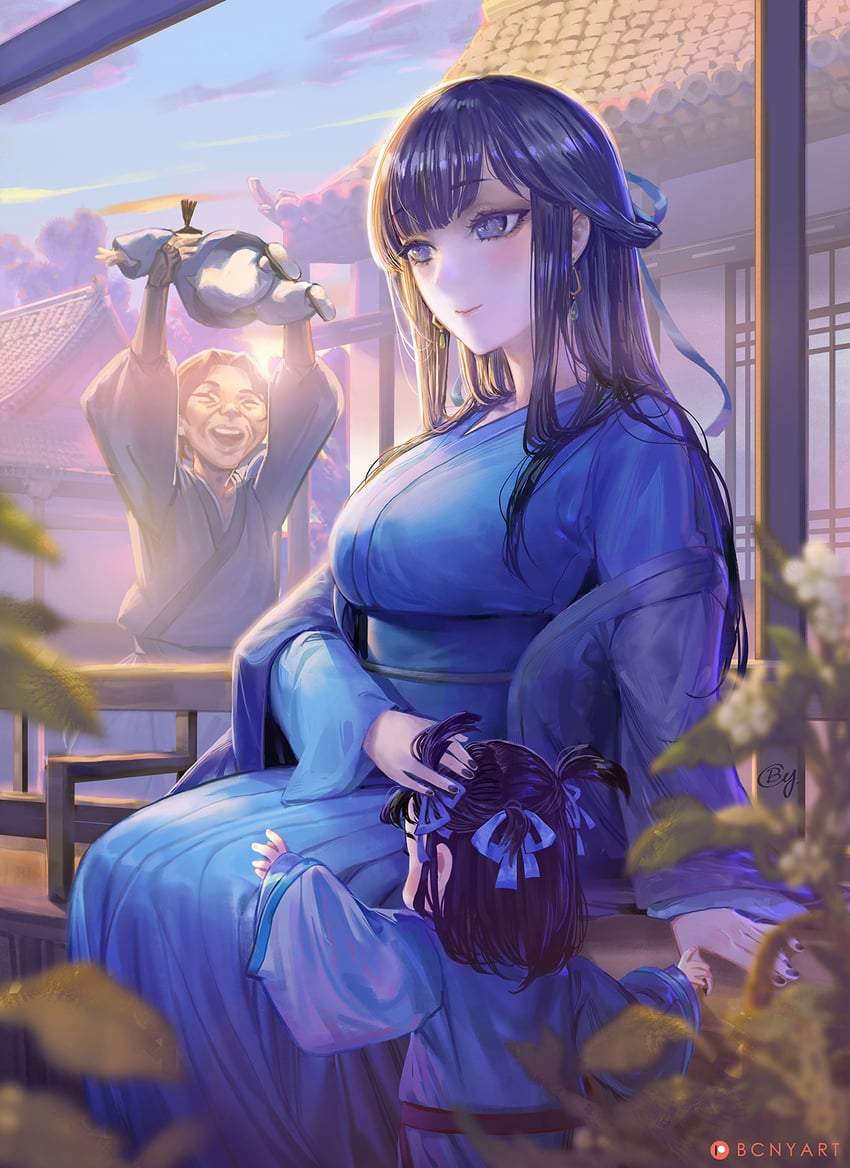 xiahou lan and zhao huo (legend of mortal) drawn by b.c.n.y.