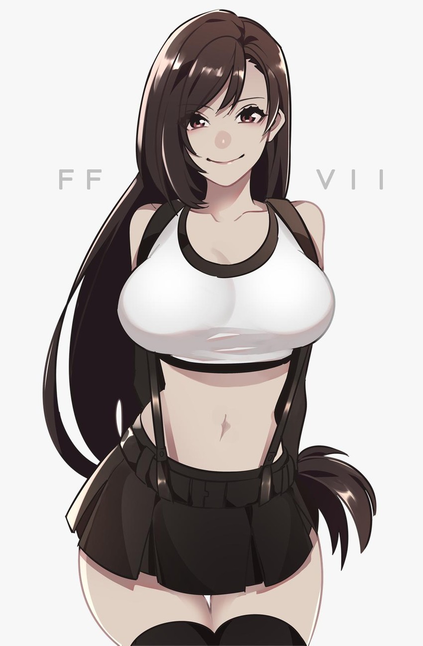 tifa lockhart (final fantasy and 2 more) drawn by lauliu