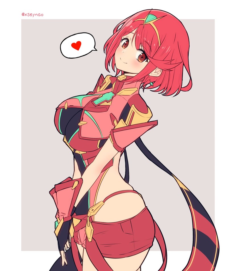 pyra (xenoblade chronicles and 1 more) drawn by mochimochi_(xseynao)