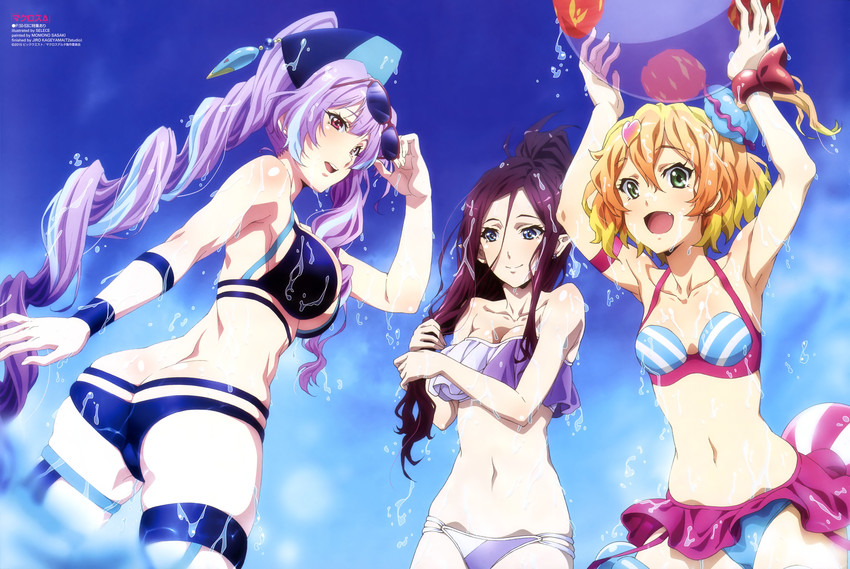 mikumo guynemer, freyja wion, and mirage farina jenius (macross and 1 more)