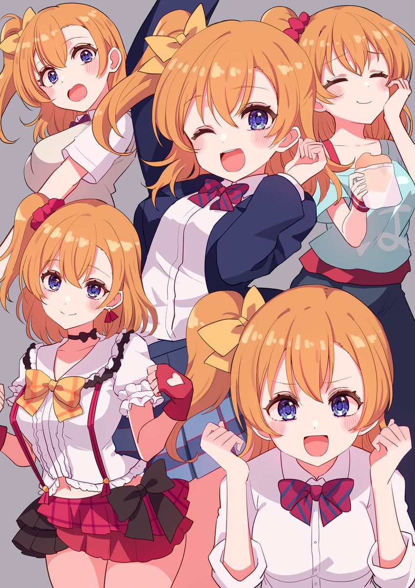 kosaka honoka (love live! and 1 more) drawn by cream_(nipakupa)
