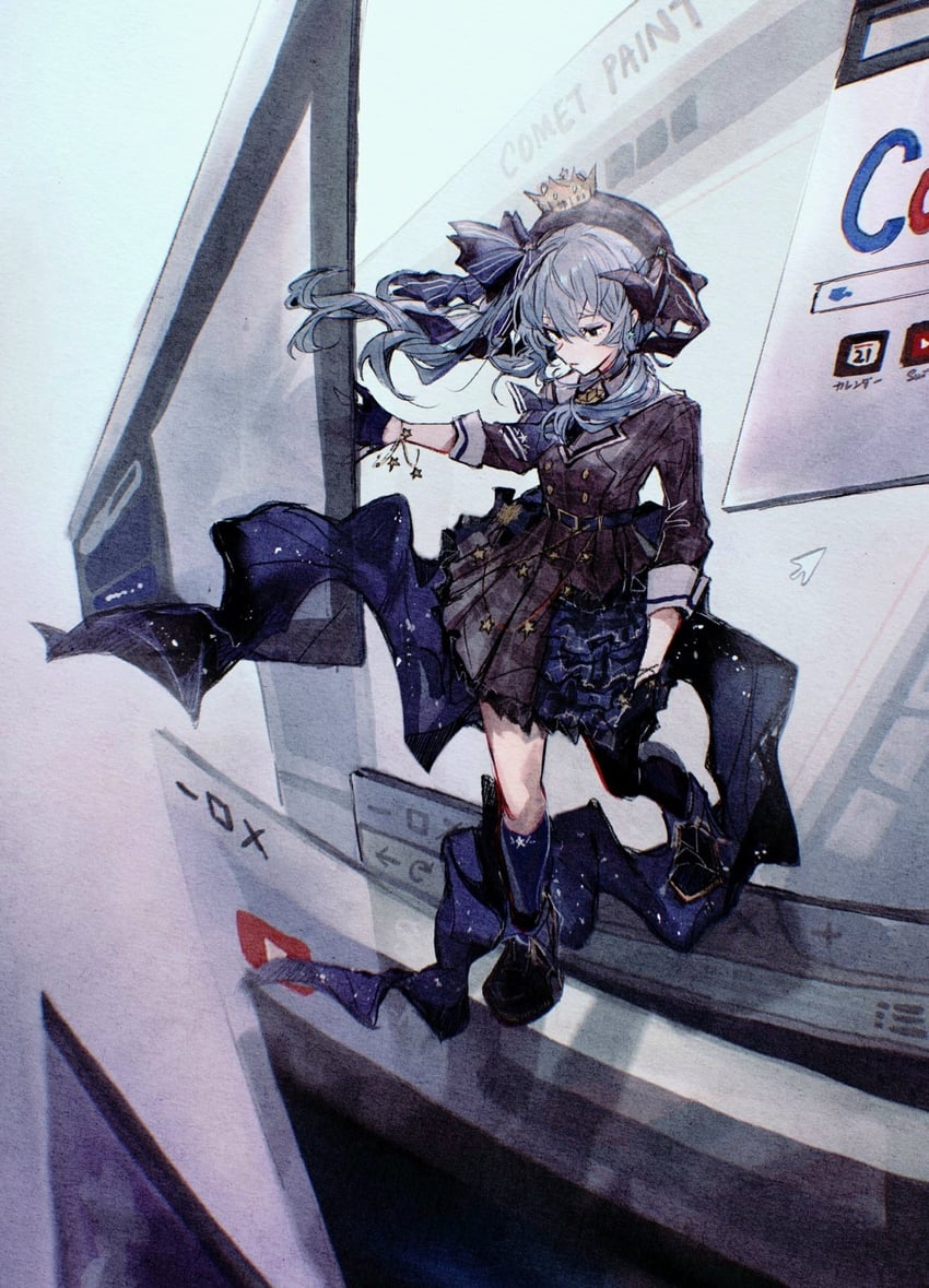 hoshimachi suisei (hololive and 2 more) drawn by kyrl