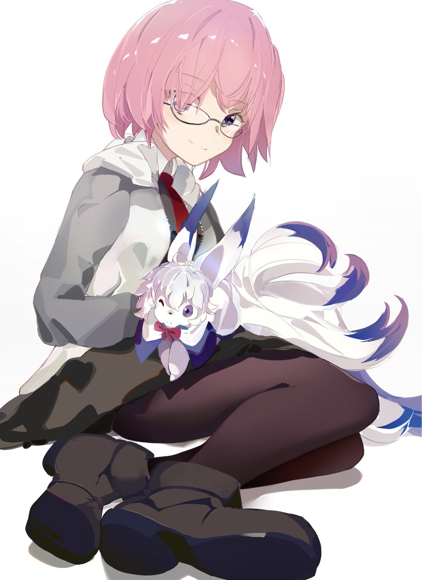 mash kyrielight and fou (fate and 1 more) drawn by same_(sendai623)
