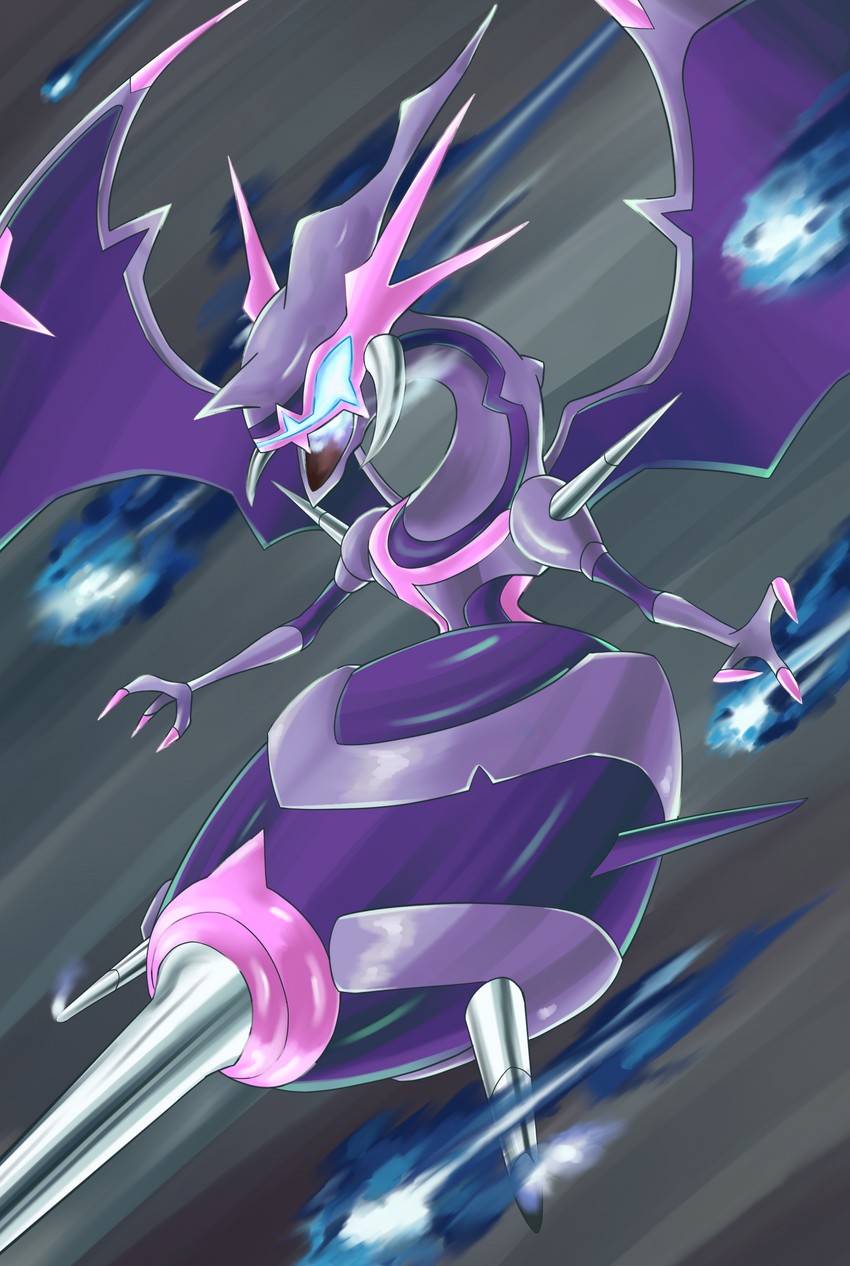 naganadel (pokemon and 1 more) drawn by maashii_(margherita930)