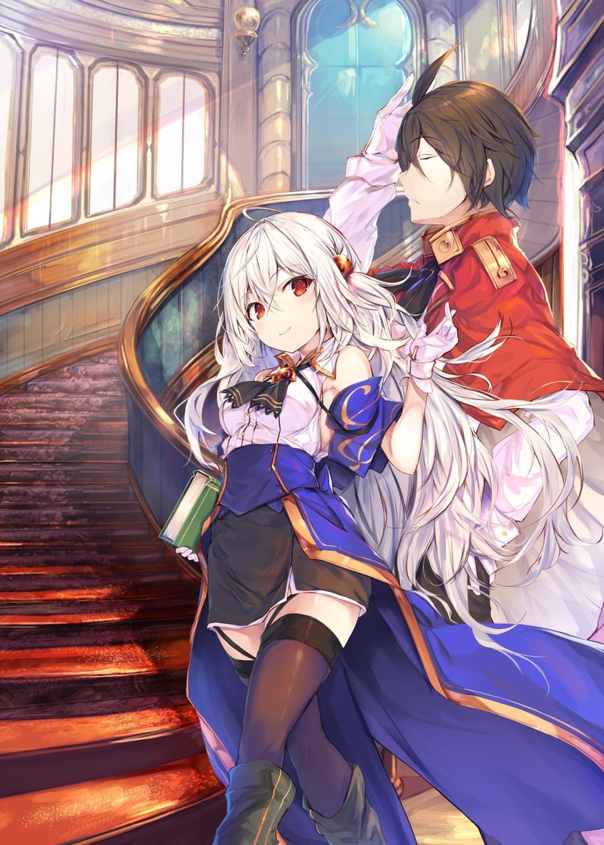 ninym ralei and wein salema arbalest (tensai ouji no akaji kokka saiseijutsu) drawn by fal_maro