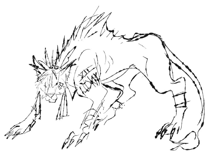 red xiii (final fantasy and 1 more) drawn by jaysoysaucee