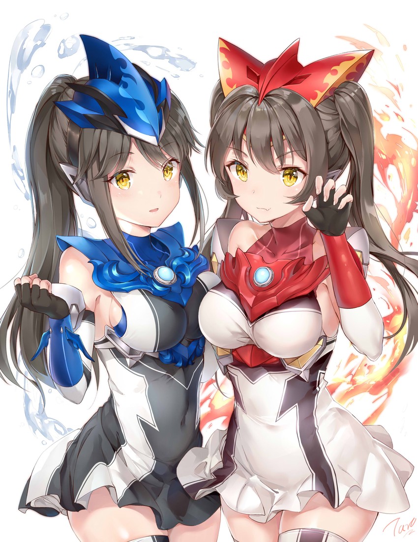 ultraman rosso and ultraman blu (ultra series and 1 more) drawn by taro_(ultrataro)