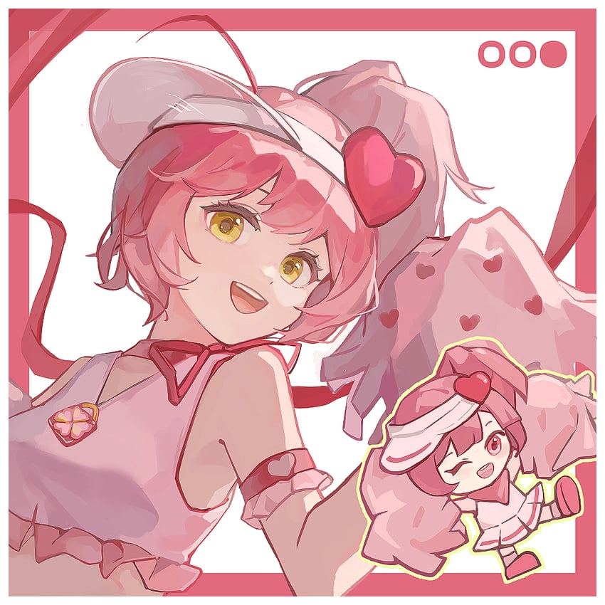 hinamori amu, amulet heart, and ran (shugo chara!) drawn by tangchaolilizi_kuriko