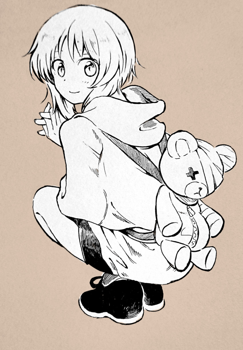 nishizumi miho and boko (girls und panzer) drawn by moekichi