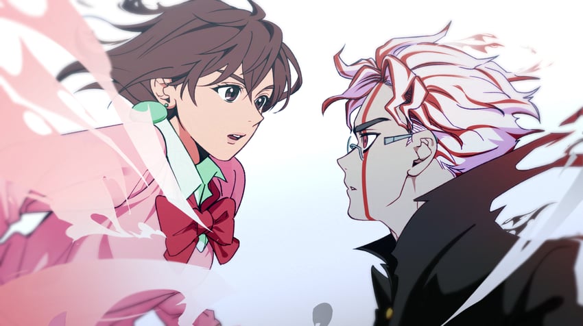 ayase momo and takakura ken (dandadan) drawn by choja_f