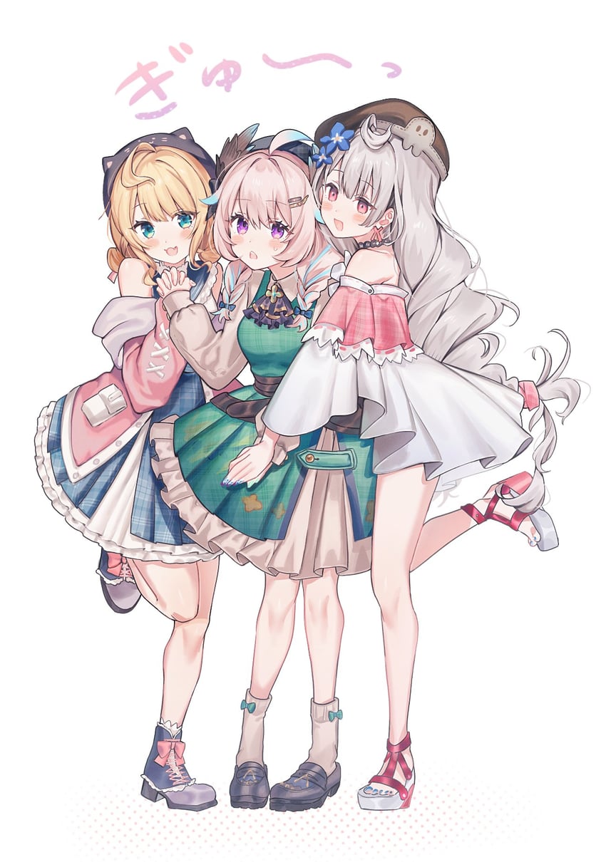 enna alouette, millie parfait, and reimu endou (nijisanji and 1 more) drawn by s03828736