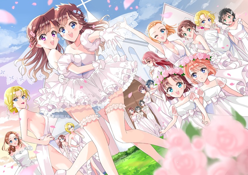 haibara ai, mouri ran, nakamori aoko, yoshida ayumi, suzuki sonoko, and 13 more (meitantei conan and 1 more) drawn by arch_lapin