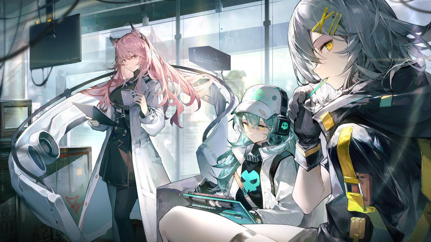 persicaria, antonina, and croque (girls' frontline and 1 more) drawn by dadijiji