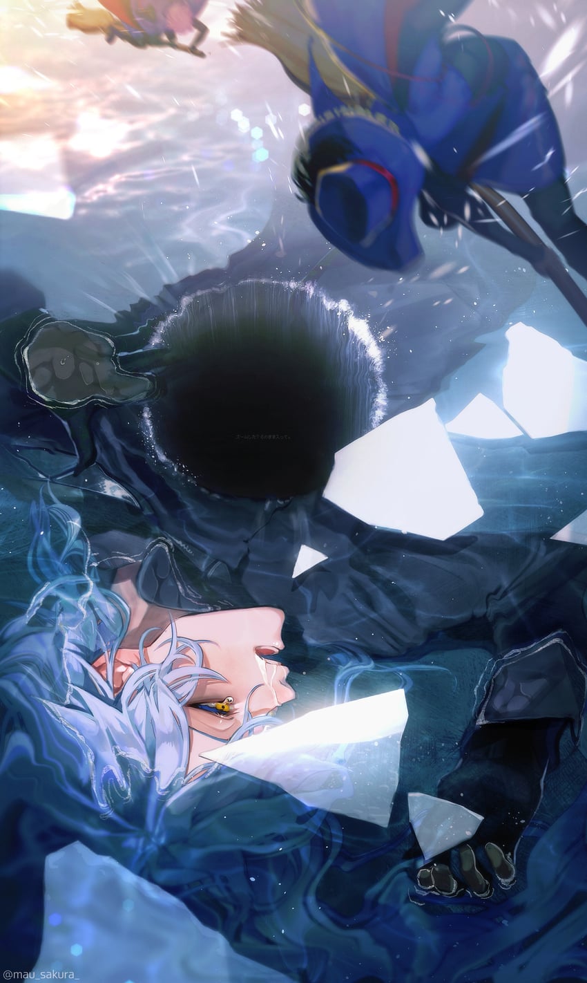 idia shroud, epel felmier, and rook hunt (twisted wonderland) drawn by mau_sakura